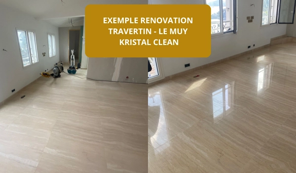 renovation travertin LE MUY